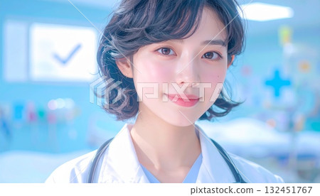 Medical image of a young woman 132451767