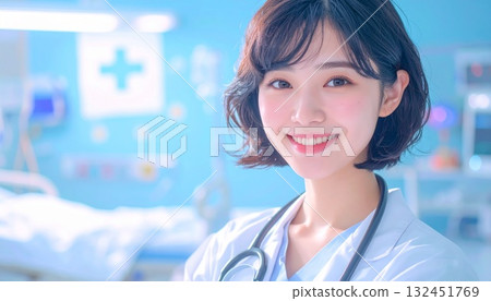 Young female doctor 132451769