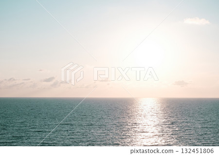 The blue sea and the sky as a background The blue sea and the sky as a background 132451806