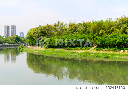中國四川省成都望江樓的美景 中國四川省成都望江樓的美景 132452130