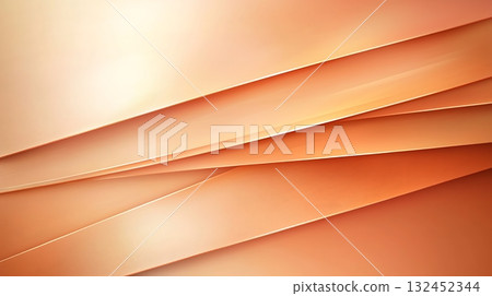 Warm Peach Gradient Background with Smooth Slopes and Textured Layers for Artistic Use 132452344