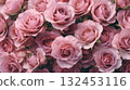 淡粉色玫瑰背景 132453116