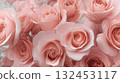 淡粉色玫瑰背景 132453117