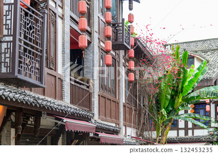 Beautiful old townscape of Ciqikou Ancient Town in Chongqing, China Beautiful old townscape of Ciqikou Ancient Town in Chongqing, China 132453235