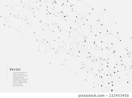 Connection lines and dots 132453458