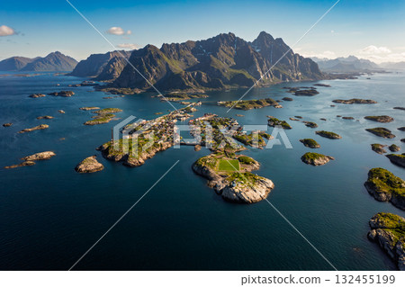 Henningsvaer Lofoten is an archipelago in the county of Nordland, Norway. Henningsvaer Lofoten is an archipelago in the county of Nordland, Norway. 132455199