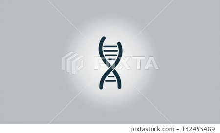 Minimalist DNA Helix Circular Emblem for UI Minimalist DNA Helix Circular Emblem for UI 132455489