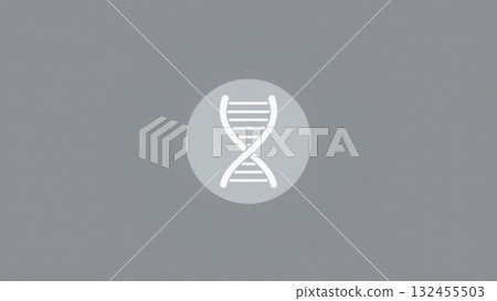 Minimalist DNA Helix Circular Emblem for UI Minimalist DNA Helix Circular Emblem for UI 132455503