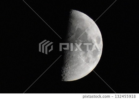 moon floating in the moonlit night sky 132455918
