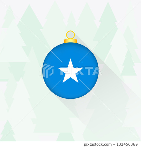 Somalia National Flag Christmas Decoration. 132456369