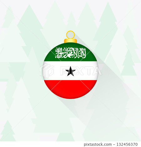 Somaliland National Flag Christmas Decoration. 132456370