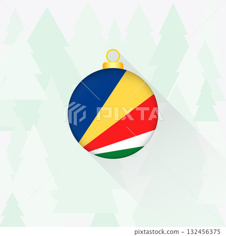 Seychelles National Flag Christmas Decoration. 132456375