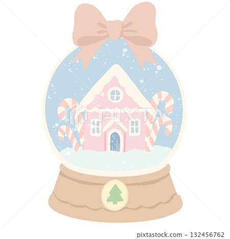 Pastel Candy House Snow Globe Illustration Kawaii Coquette Christmas Clipart Pink Gingerbread Home with Candy Canes and Bow Sweet Winter Holiday Art for Cards and Decor Pastel Candy House Snow Globe Illustration Kawaii Coquette Christmas Clipart Pink Gingerbread Home with Candy Canes and Bow Sweet Winter Holiday Art for Cards and Decor 132456762