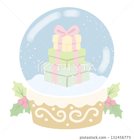 Pastel Gift Box Snow Globe Illustration Kawaii Coquette Christmas Clipart Soft Pink Green Yellow Presents with Holly and Snow Cute Holiday Art for Cards and Decor Pastel Gift Box Snow Globe Illustration Kawaii Coquette Christmas Clipart Soft Pink Green Yellow Presents with Holly and Snow Cute Holiday Art for Cards and Decor 132456773