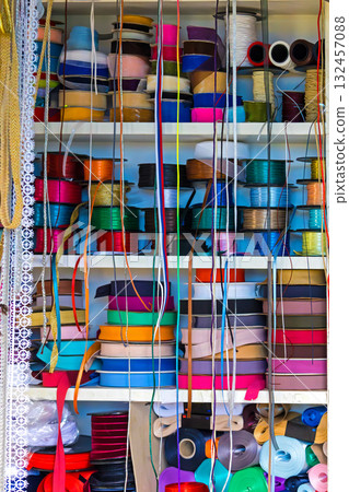 Colorful ribbons for packaging Colorful ribbons for packaging 132457088