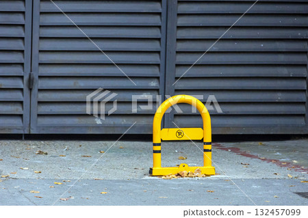 Reserved parking bollard Reserved parking bollard 132457099