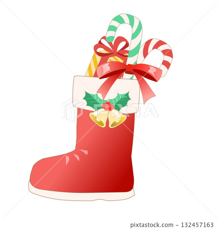 聖誕靴的插圖 聖誕靴的插圖 132457163