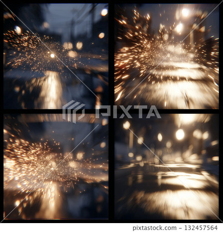 Abstract Glowing Light Effects Background 132457564