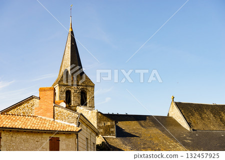 Serigny small village, western France. Serigny small village, western France. 132457925