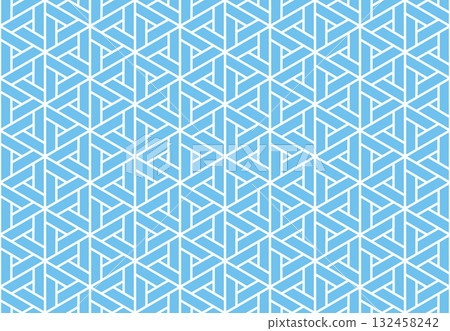 The geometric pattern with lines. Seamless vector background. White and blue texture. Graphic modern pattern. Simple lattice graphic design The geometric pattern with lines. Seamless vector background. White and blue texture. Graphic modern pattern. Simple lattice graphic design 132458242