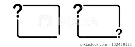 Question mark frame box design abstract minimalist shapes and symbols Question mark frame box design abstract minimalist shapes and symbols 132459153