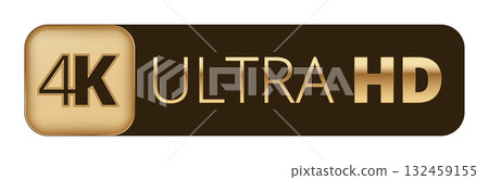 4k ultra hd logo design in gold and black 4k ultra hd logo design in gold and black 132459155