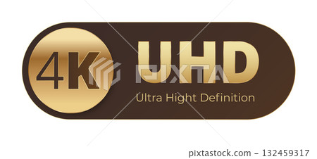 4k uhd ultra high definition gold emblem 4k uhd ultra high definition gold emblem 132459317