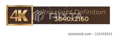 Ultra high definition 4k display banner 3840x2160 resolution 132459323
