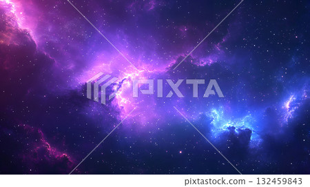 Cosmic-style background with colorful nebula and stars. Cosmic-style background with colorful nebula and stars. 132459843