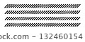 Line slash pattern. Border divider parallel stripes with slant. Decorative dash ornament. 132460154