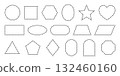Dash line borders. Dotted outlines of squares, circles, and rectangles. Patch frames with stitches. 132460160