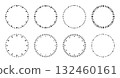 Circle watch face. Clock face time scale. Round timer or stopwatch icon. 132460161