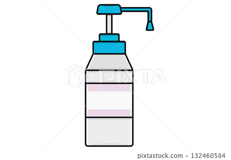 簡單的酒精消毒劑圖示 132460584