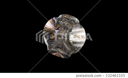 Prism Lens Energy Core on Black Background Prism Lens Energy Core on Black Background 132461335
