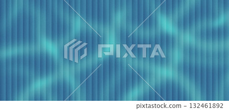 Cool blue backdrop with vertical ribbing and luminous waves, smooth gradient, banner ready, fine noise, graininess, grunge noise, website banner design, copy space 132461892
