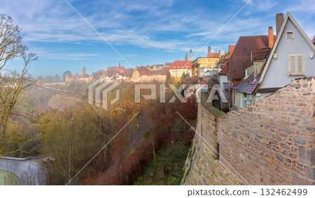 View of Rothenburg ob der Tauber skyline, Rothenburg, Germany View of Rothenburg ob der Tauber skyline, Rothenburg, Germany 132462499