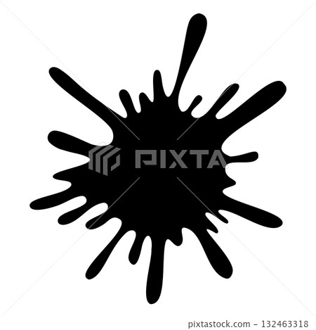 Creative black vector splash for design projects. Vector illustration Creative black vector splash for design projects. Vector illustration 132463318