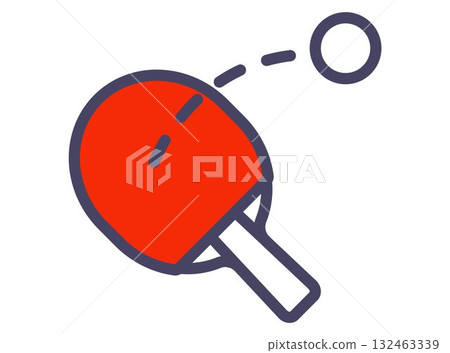 Table tennis racket icon. 132463339