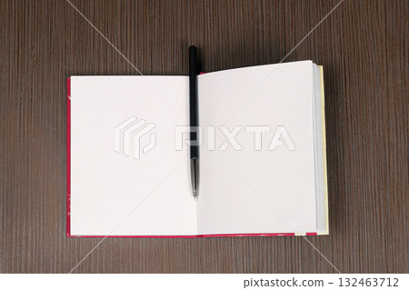 Open notebook pen Open notebook pen 132463712