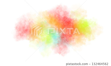 Vibrant colorful smoke cloud blending rainbow hues on transparent background realistic abstract vapor texture Vibrant colorful smoke cloud blending rainbow hues on transparent background realistic abstract vapor texture 132464562