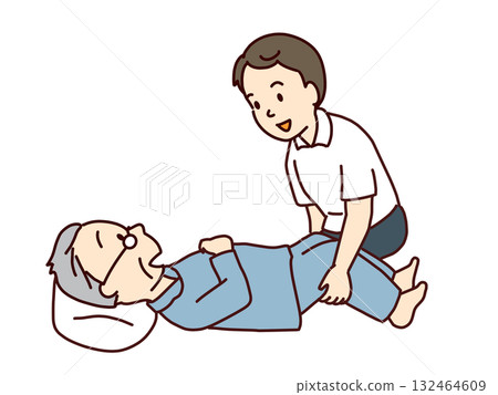 Change position: Place the patient in a side-lying position Change position: Place the patient in a side-lying position 132464609