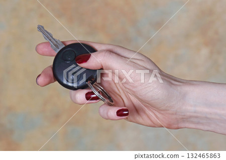 Holding car key Holding car key 132465863