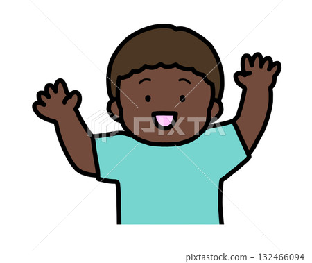 快樂的黑人男孩 快樂的黑人男孩 132466094