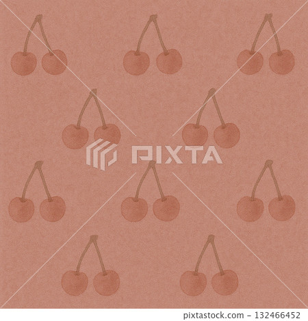 Spring Fruits Series: Dusky Rose Cherry Pair Pattern Spring Fruits Series: Dusky Rose Cherry Pair Pattern 132466452