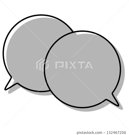 簡單、錯置的對話框、重疊的對話 132467208