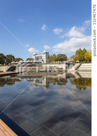 群馬花卉公園以及水面池和雙子星大樓 132467476