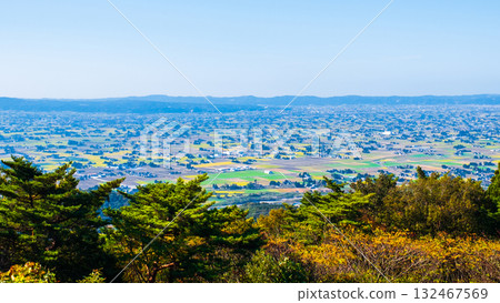 View of the Tonami Plain from the Scattered Village Observatory View of the Tonami Plain from the Scattered Village Observatory 132467569