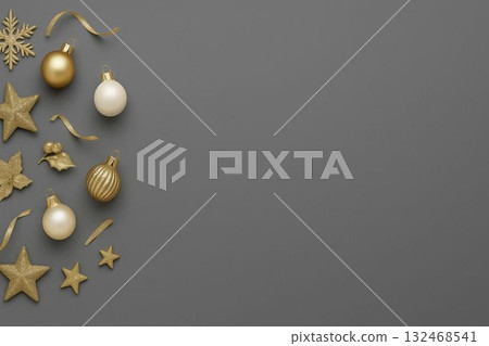 金色閃光金星灰色背景 金色閃光金星灰色背景 132468541