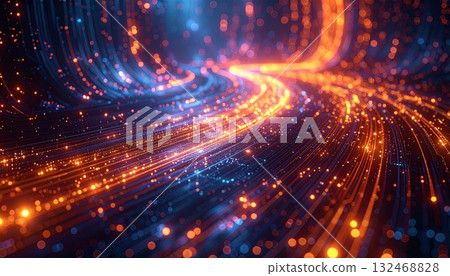 具有流線的數位電路板的動態技術背景 132468828