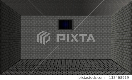 Background illustration of a windowless prison/jail room Background illustration of a windowless prison/jail room 132468919